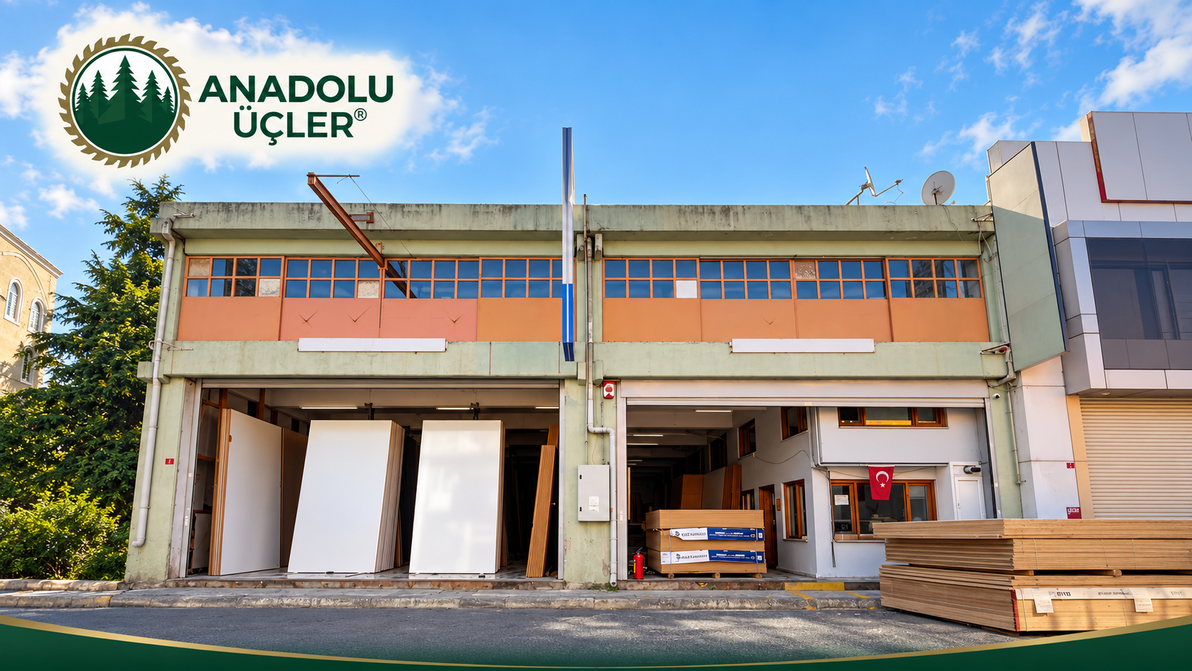 Anadolu Üçler işletmesinin dış cephesi